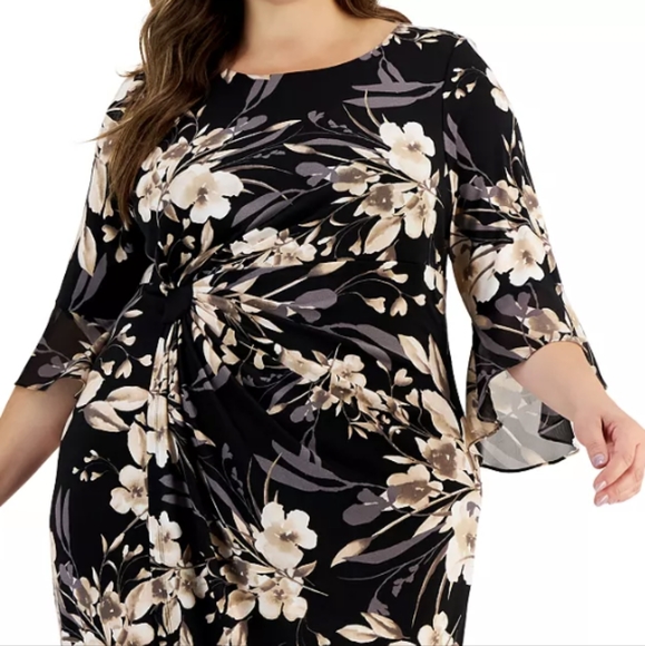 Connected Plus Size Floral Dress - 18W - Picture 2 of 10